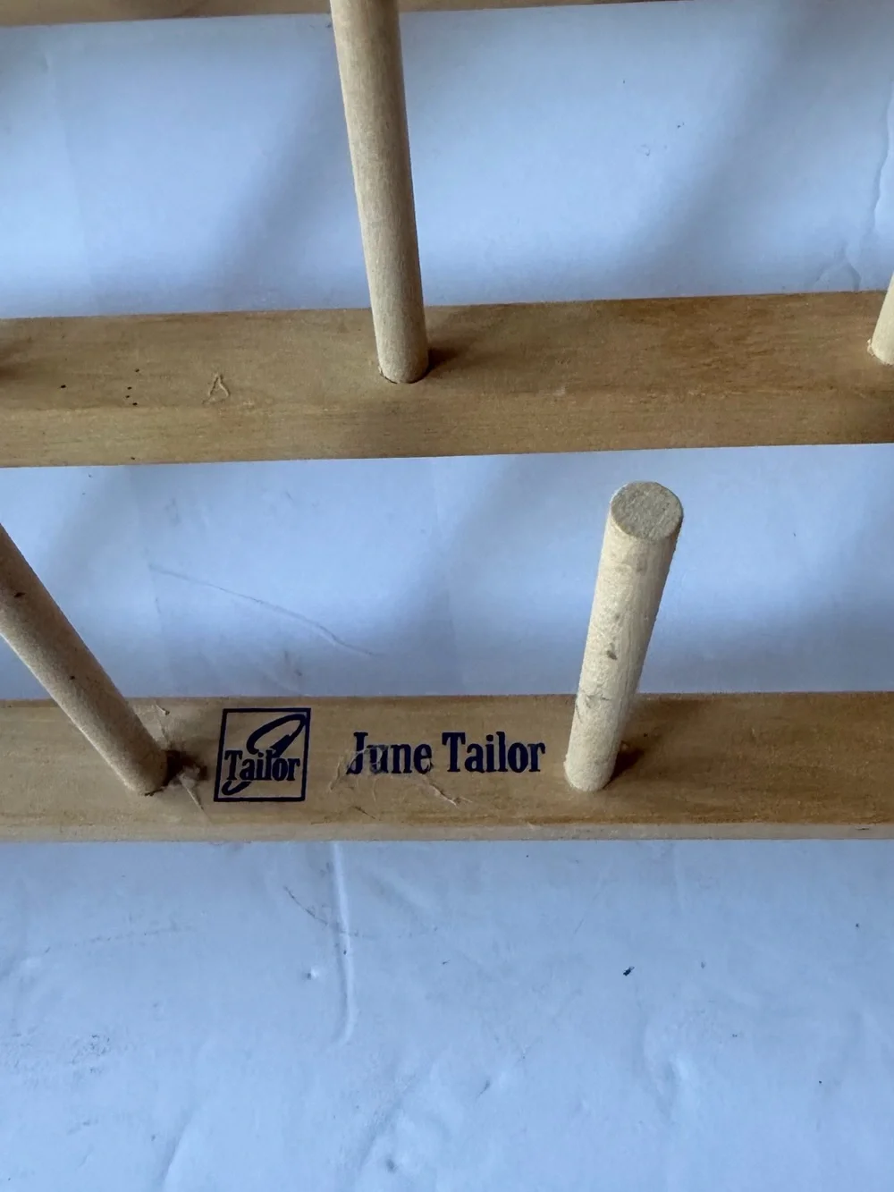Natural Wood Multi-Peg Wall Rack